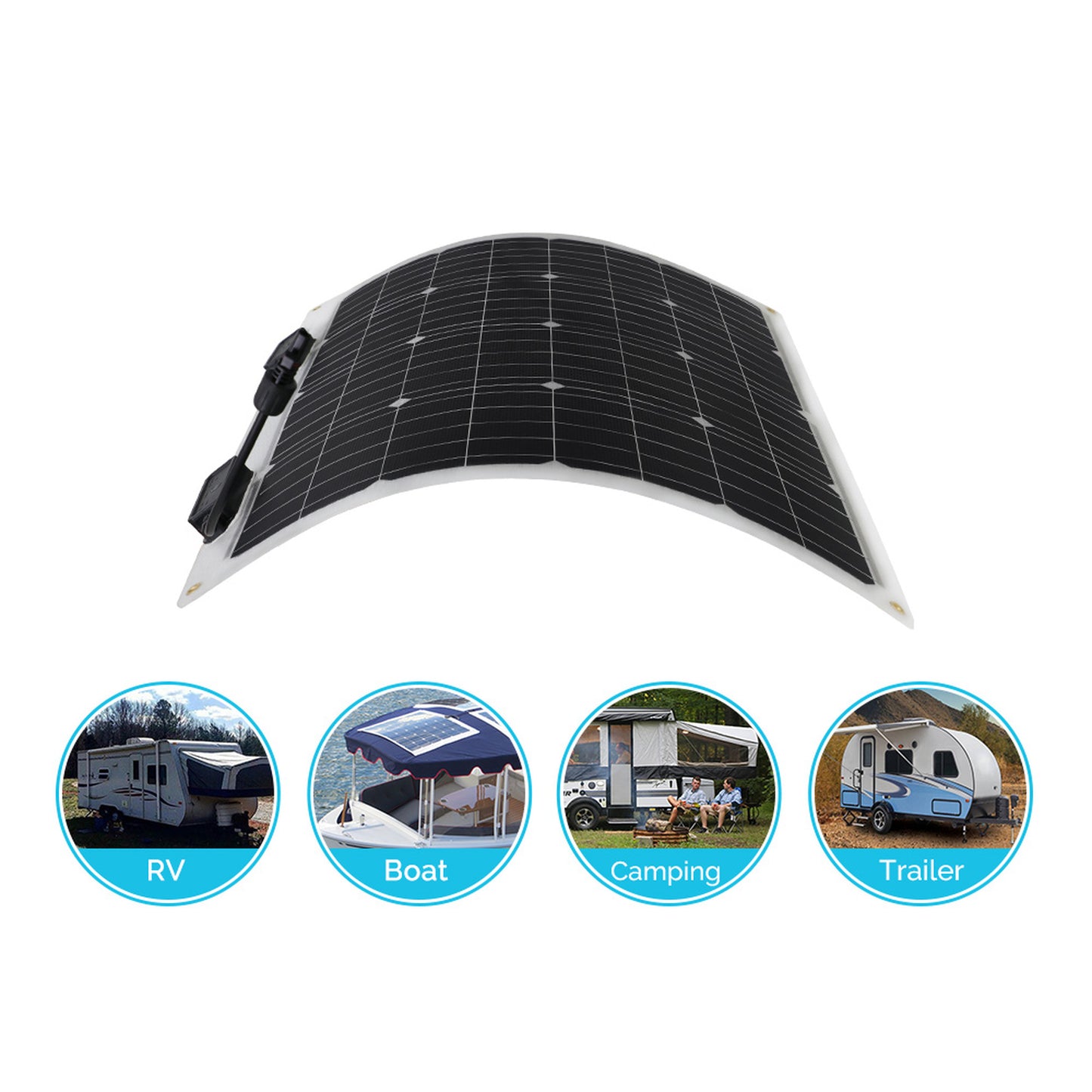 Renogy 50 Watt 12 Volt Flexible Monocrystalline Solar Panel
