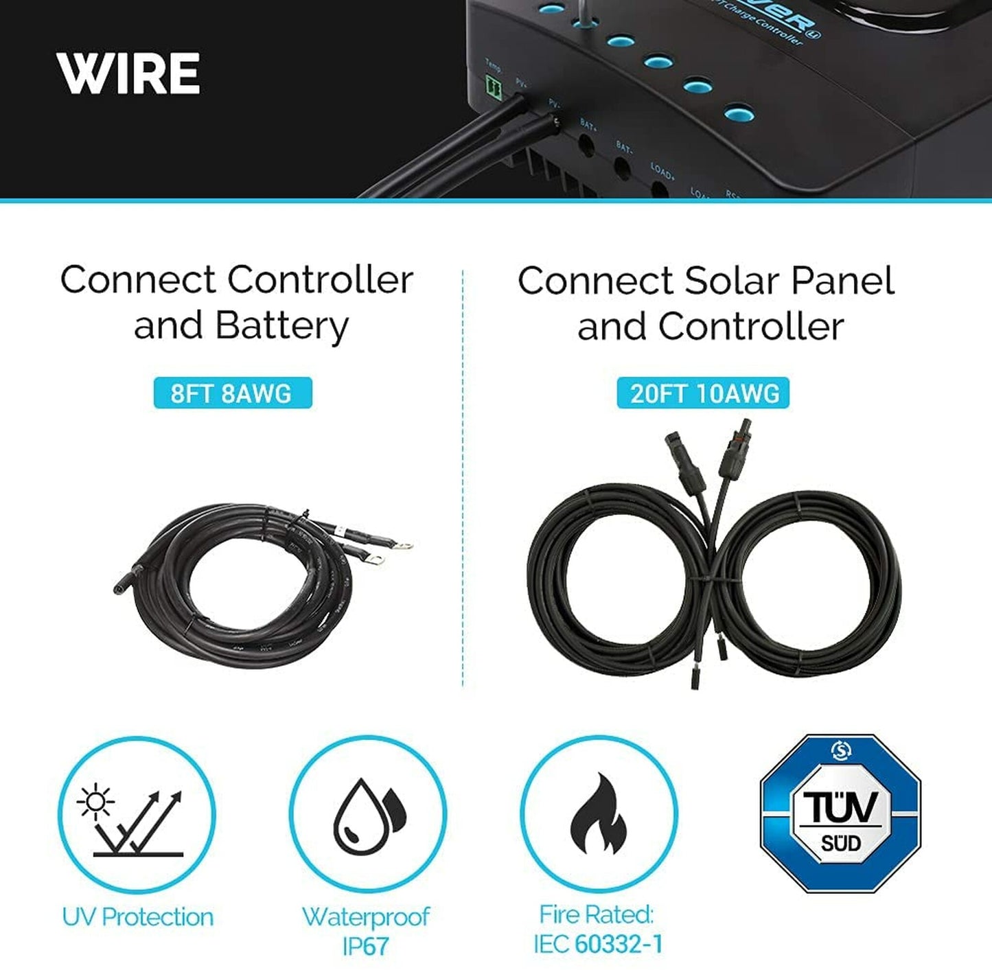 Renogy 200 Watt 12 Volt Solar Starter Kit w/ MPPT Charge Controller