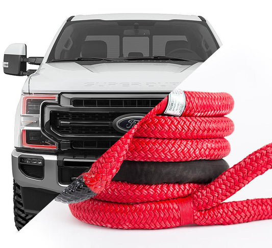 1 inch Yankum Kinetic recovery rope for Ford Super Duty